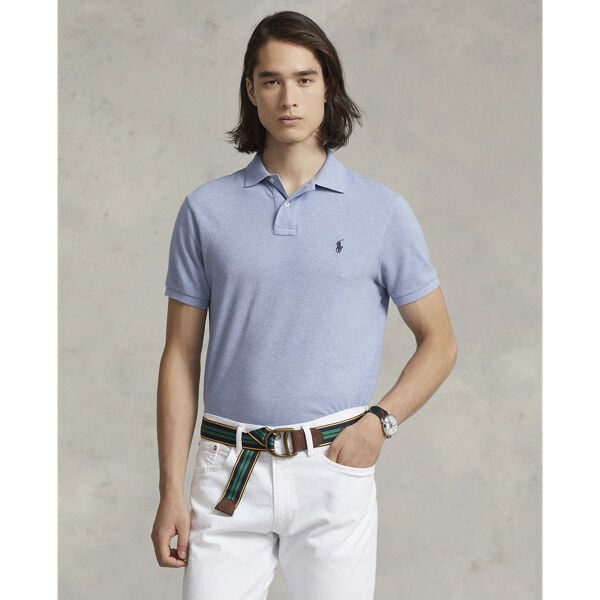 Custom Slim Fit Mesh Polo Shirt