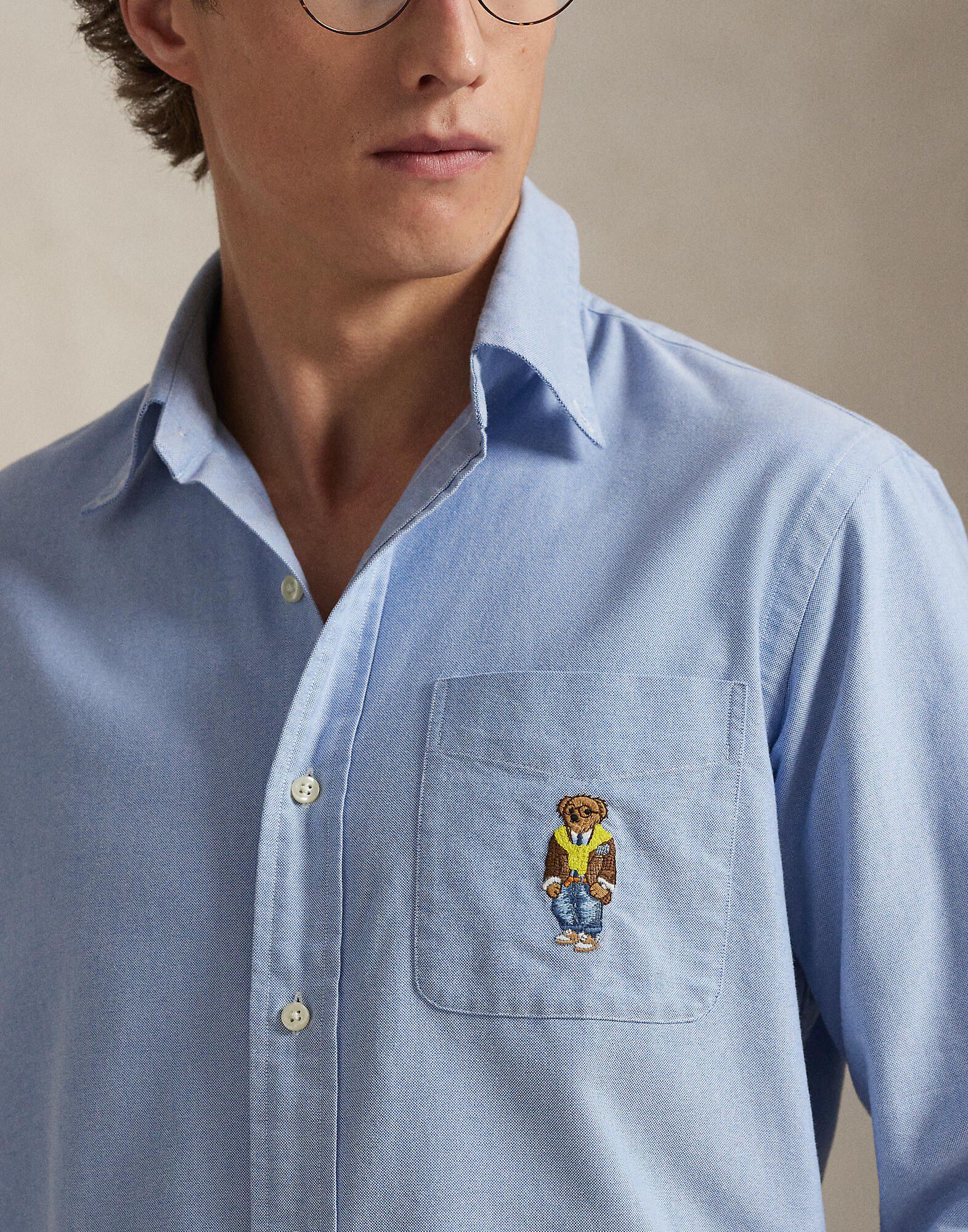 Custom Fit Polo Bear Oxford Shirt