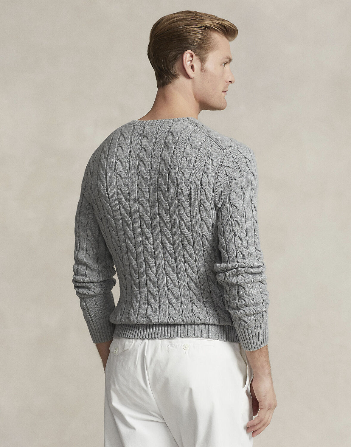 Cable-Knit Cotton Sweater