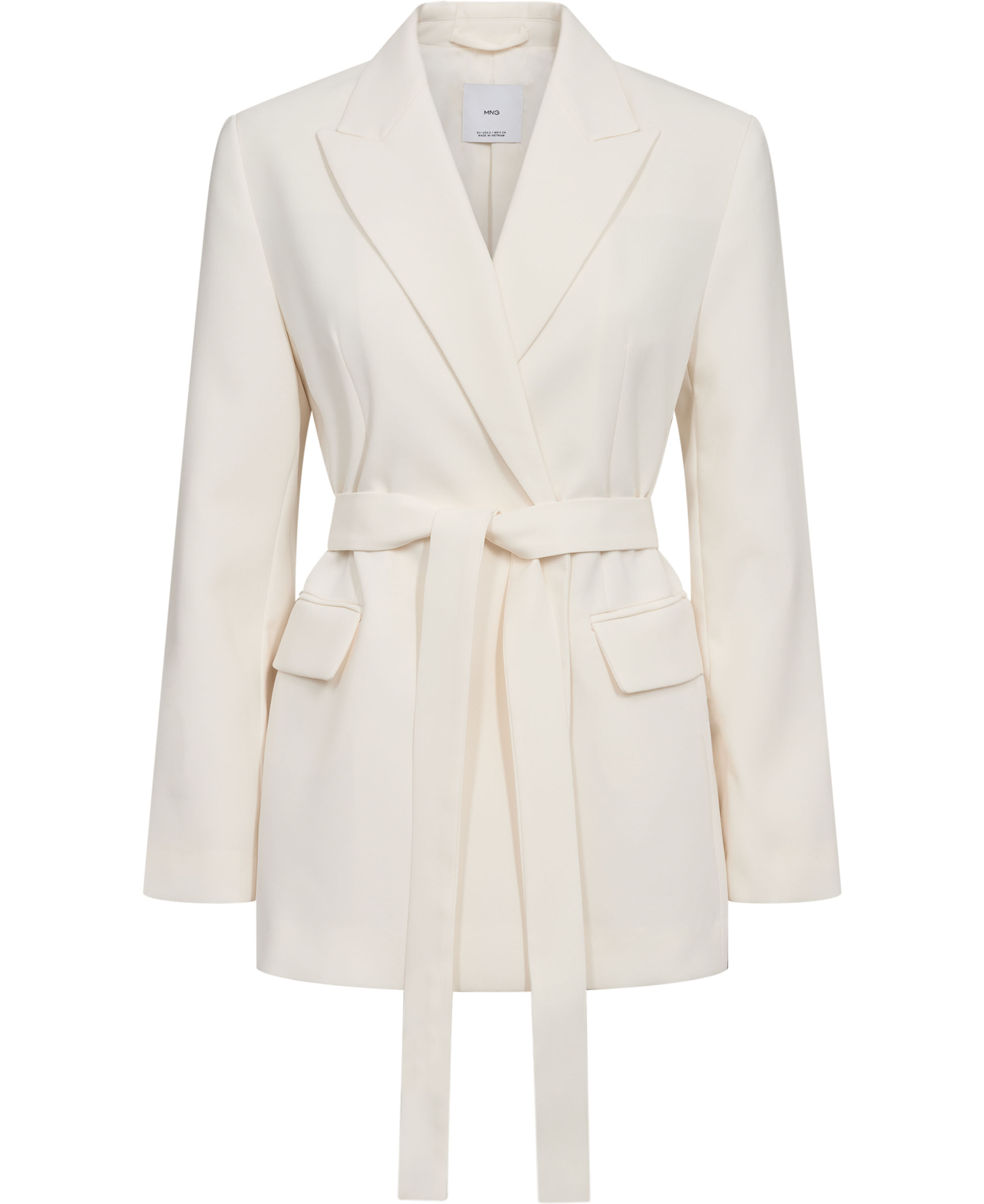 Suit jacket with scarf