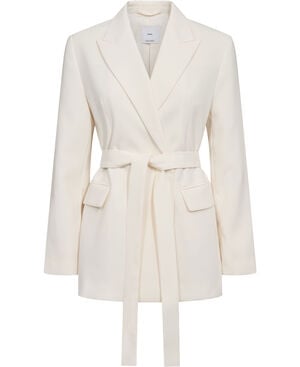 Suit jacket with scarf