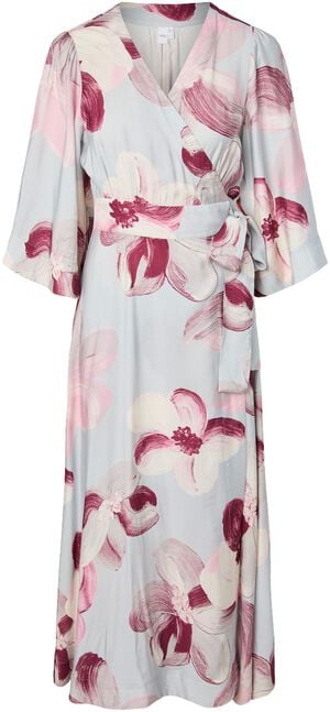 YASMARGA 3/4 WRAP LONG DRESS S. - S