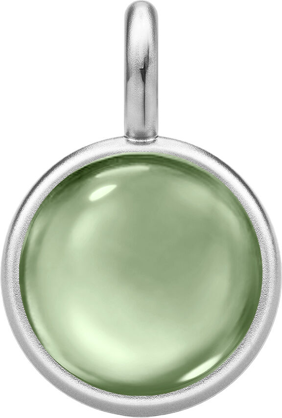 Prime Pendant - Rhodium/Green