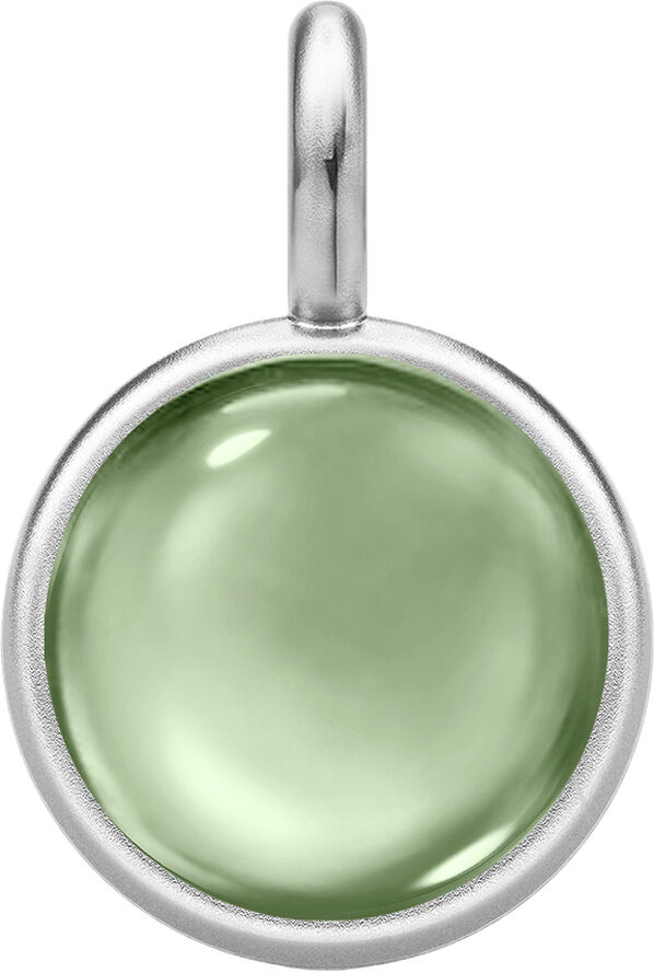 Prime Pendant - Rhodium/Green