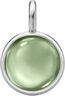 Prime Pendant - Rhodium/Green