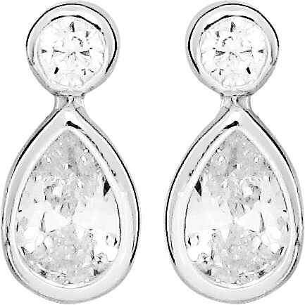 Stone drop &oslash;restikker - S&oslash;lv