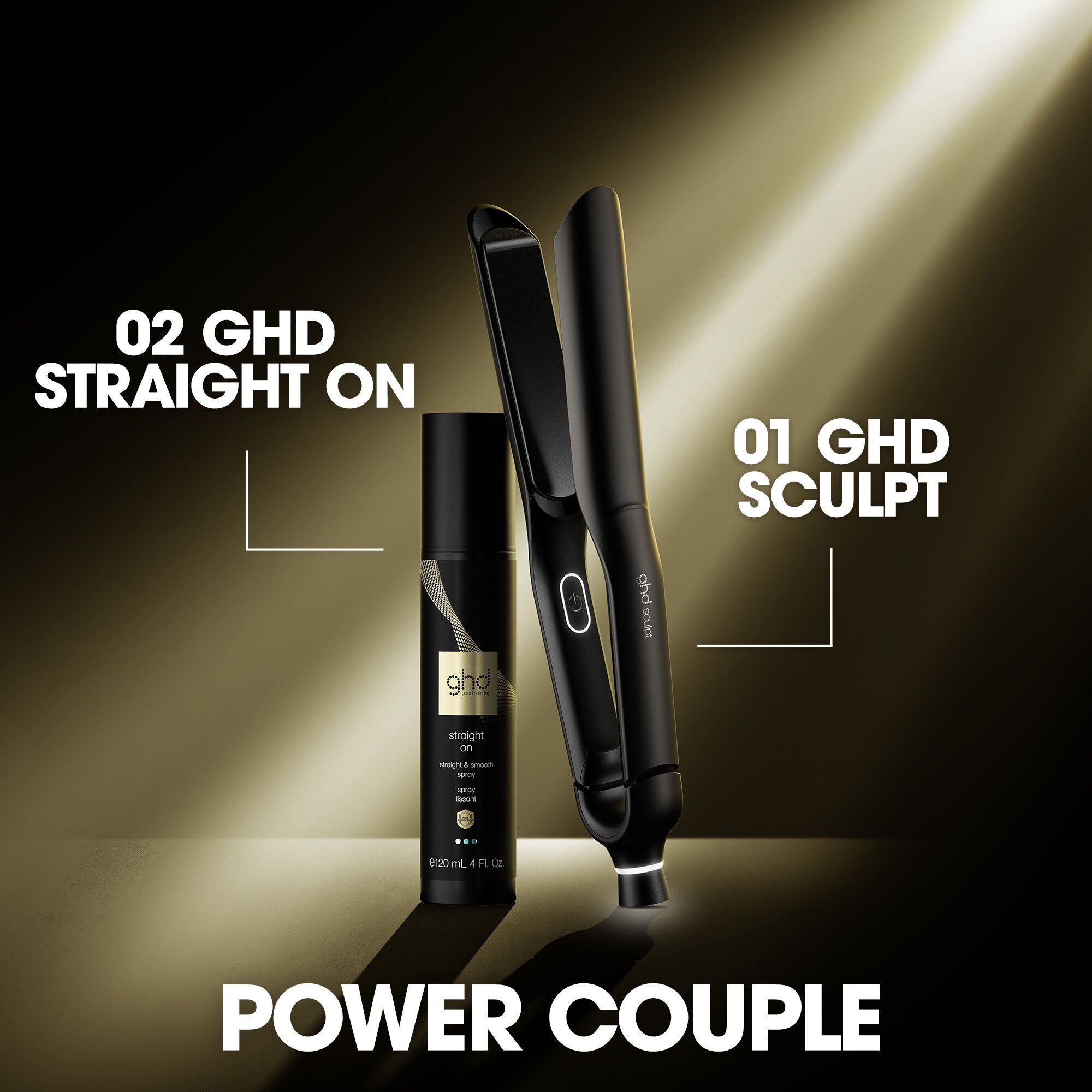 ghd Sculpt Interactive Hair Straightener - Black