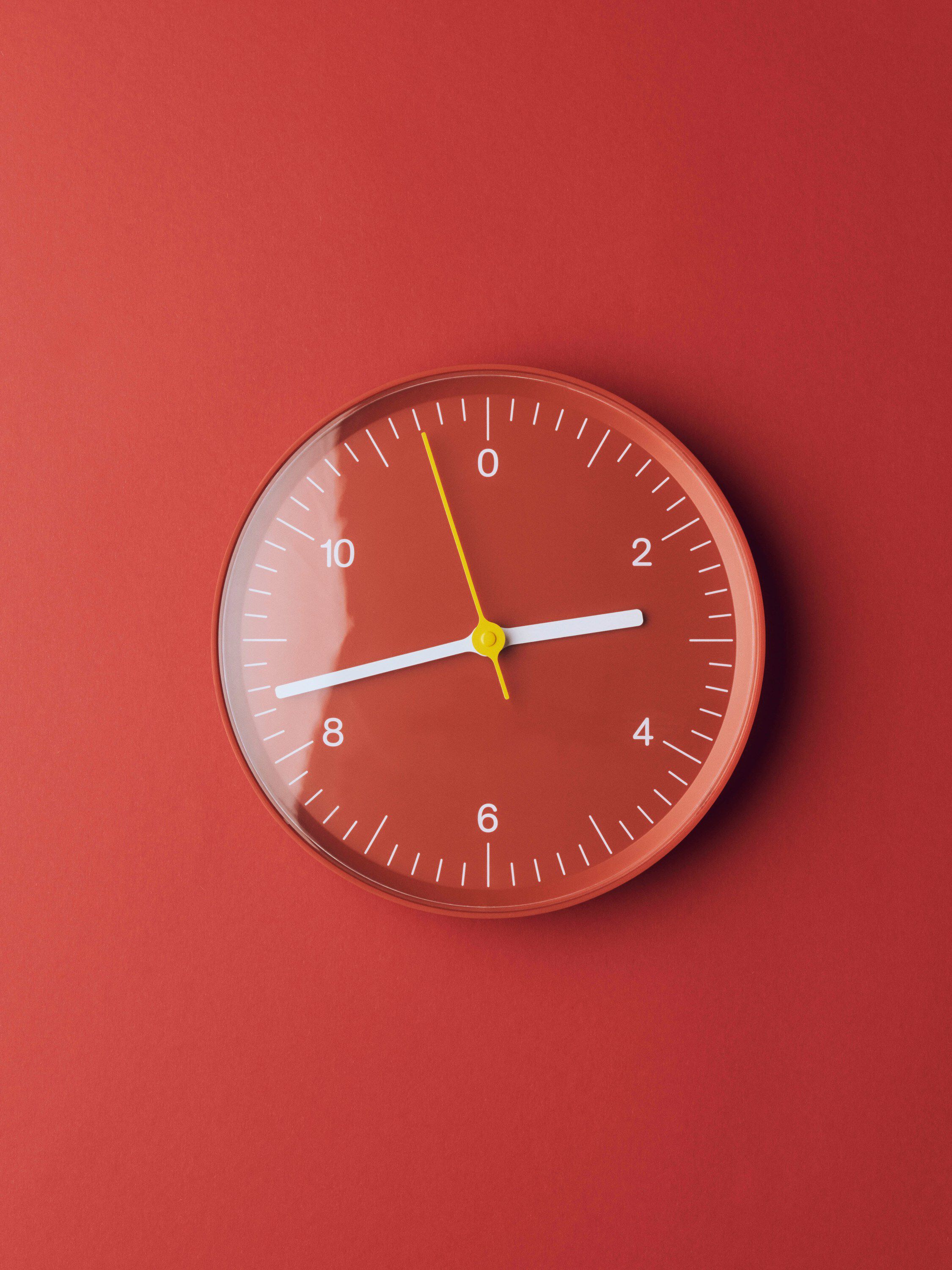 Wall Clock Recycled-Red