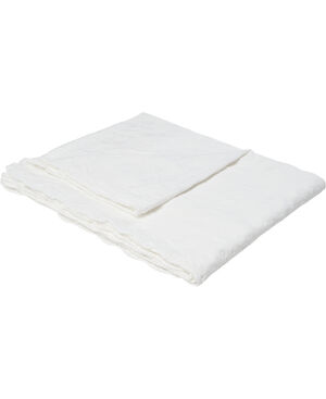 Throw 130x200cm w/lace white