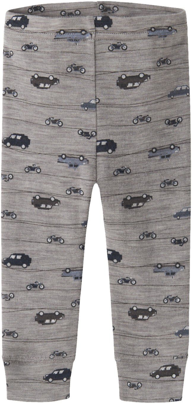 Nbmwang Wool Rib Longjohn Aop Noos