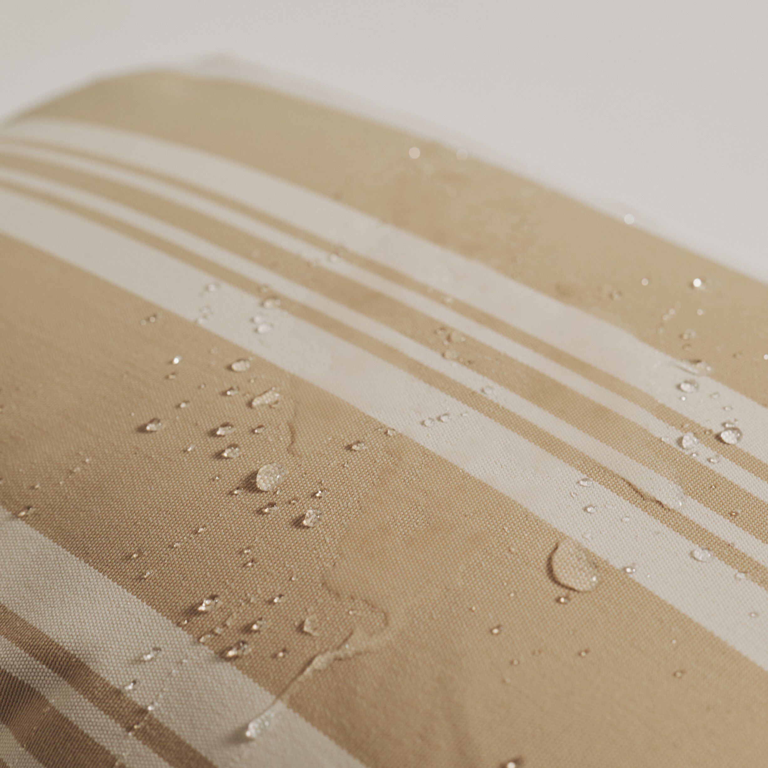 Fossflakes utomhuskudde 50x50 cm. Beige randig