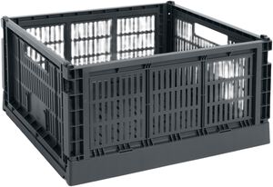 HAY Colour Crate-Large Square-Charcoal