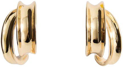 Intertwined hoop earrings