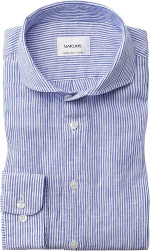 The Sicilian 2. 0 | Narrow Mid Blue Stripe | Slim