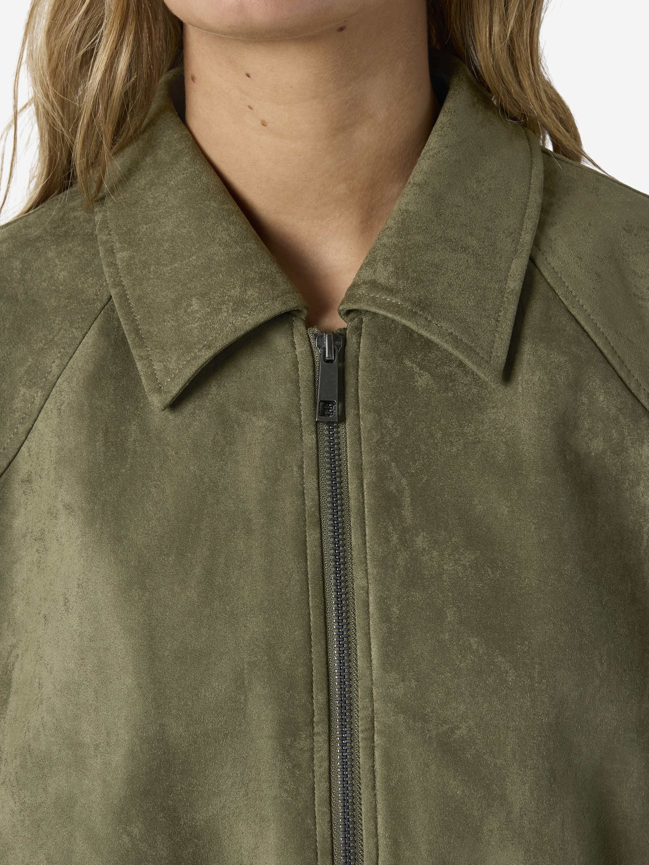 Nmemmy Fake Suede Bubblehem Jacket