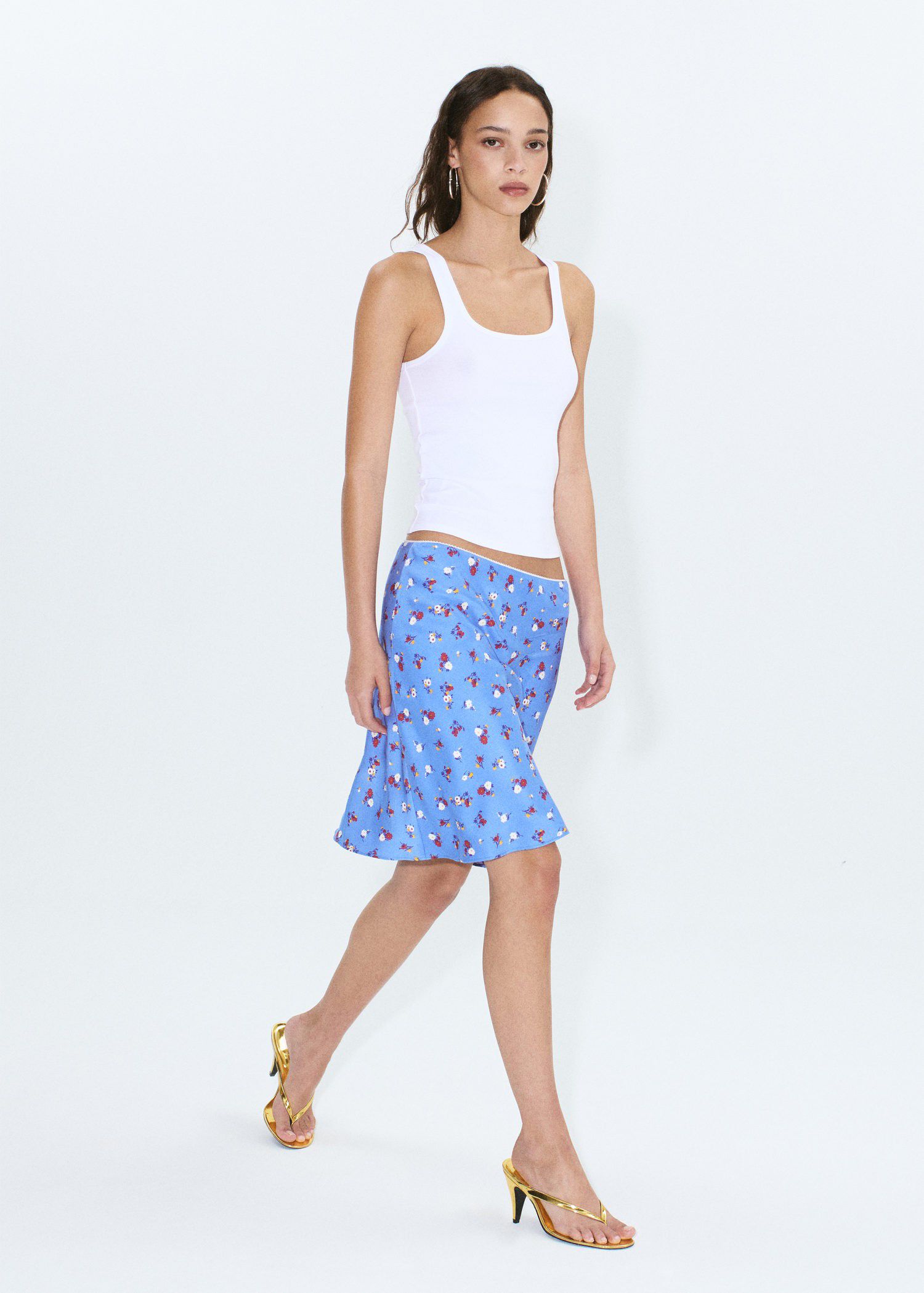 Ribbed semi-transparent top