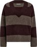 MMTaci Stripe LS V-Neck Knit