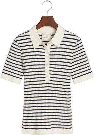 RIB KNIT STRIPED SS RUGGER