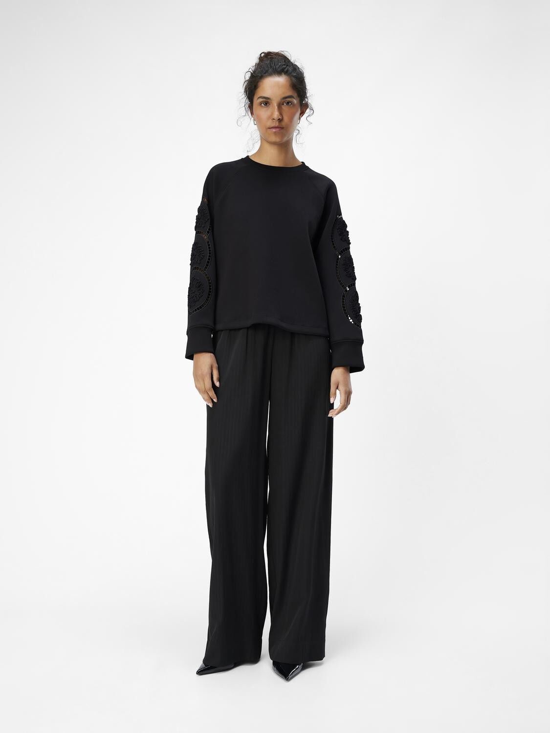 OBJDORINA LO L/S SWEAT TOP REP