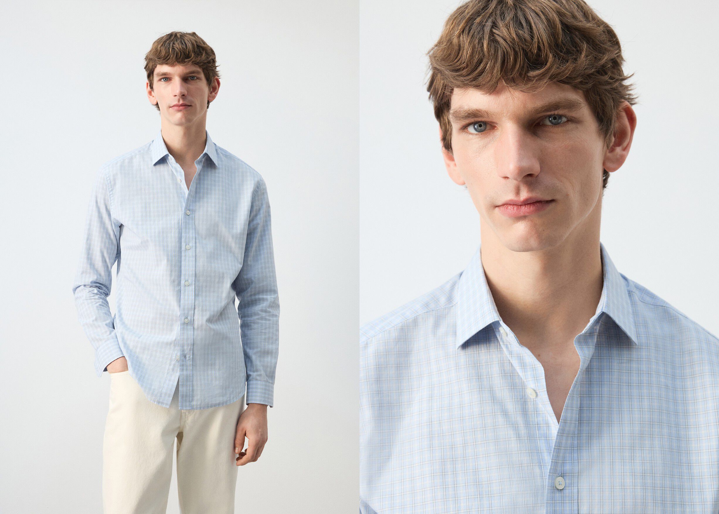 100% cotton regular fit check shirt