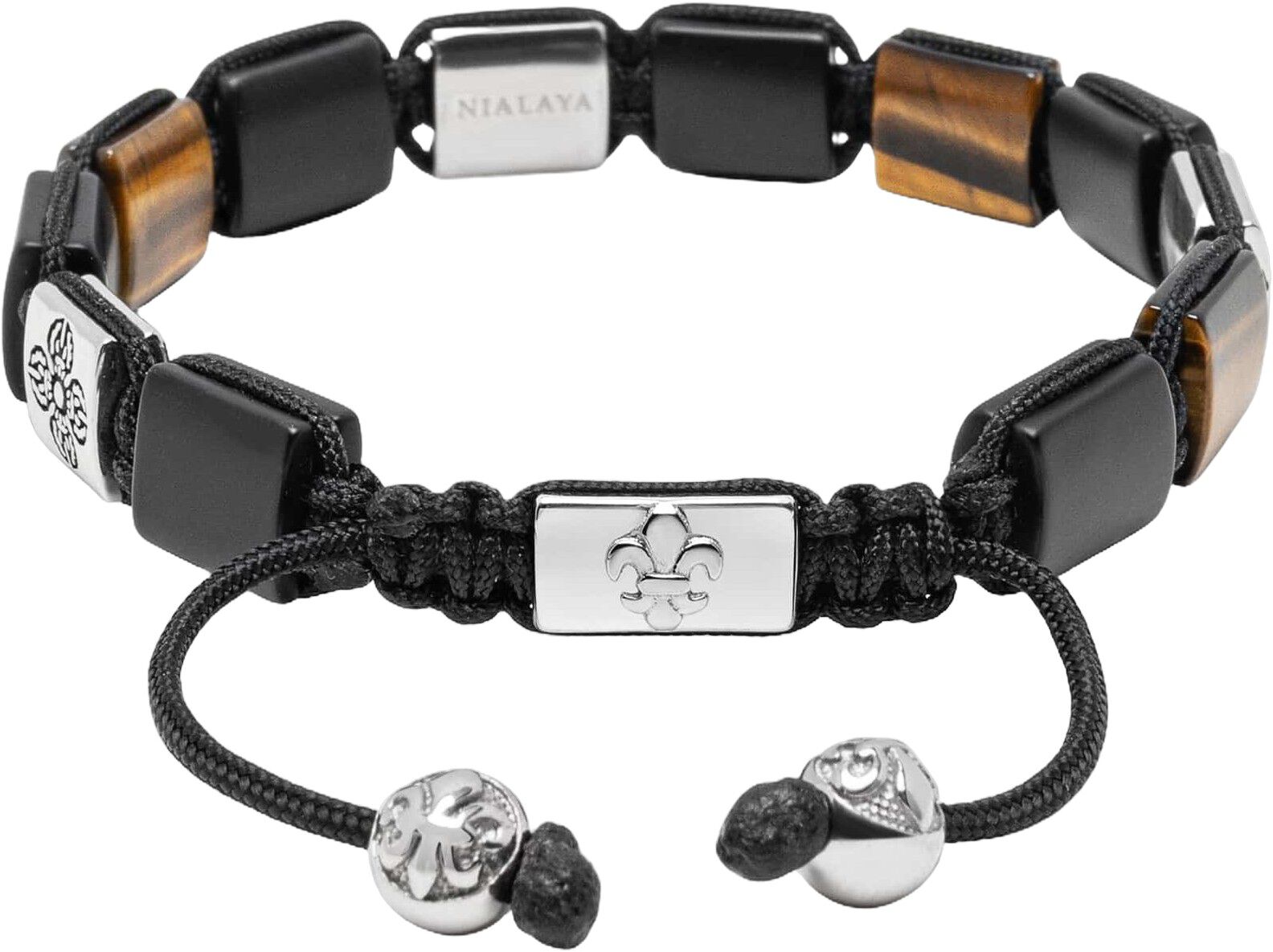 Tiger Eye Dorje Flatbead Bracelet