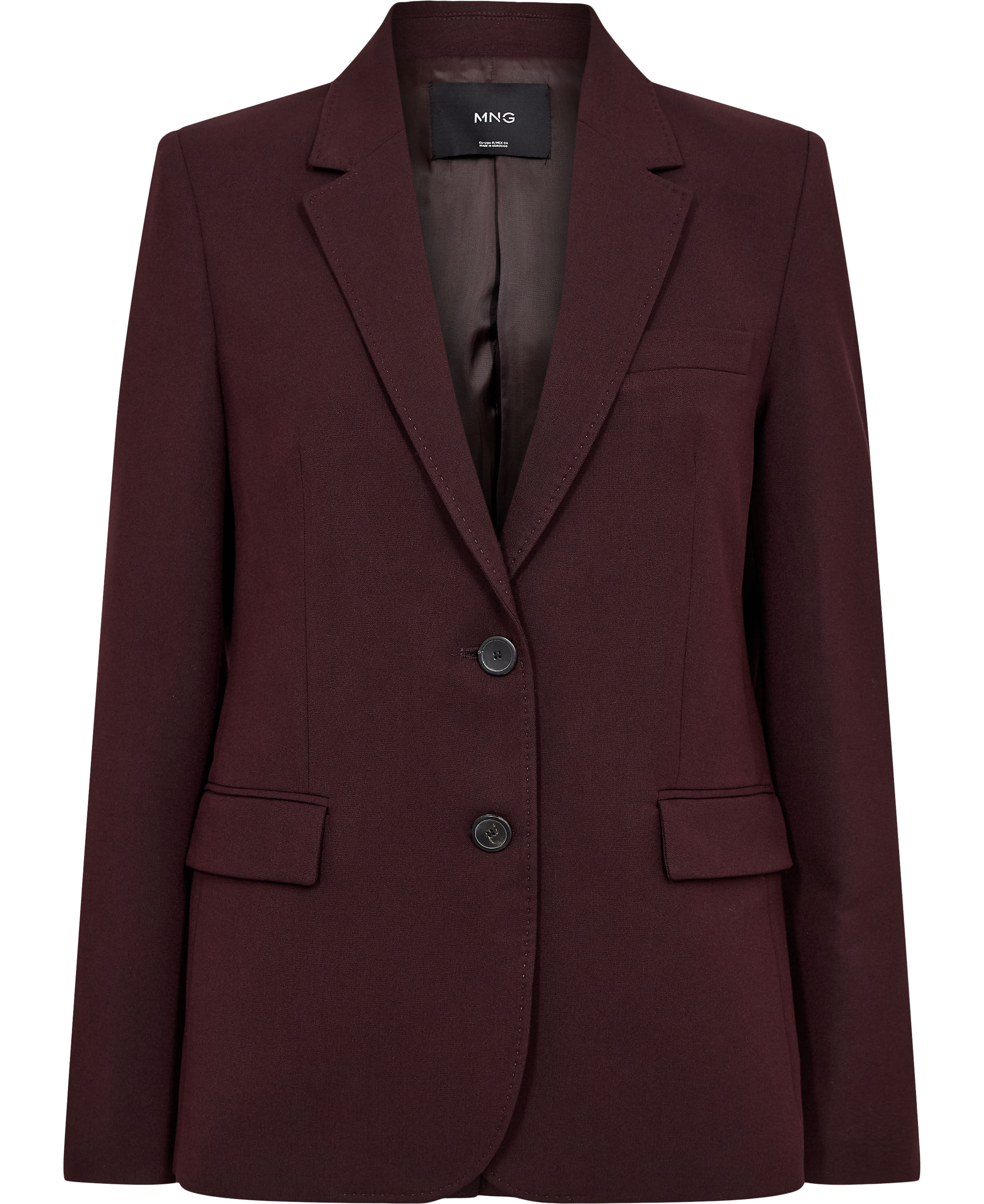 Straight-fit suit blazer