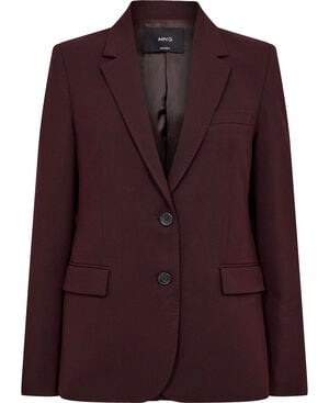 Straight-fit suit blazer