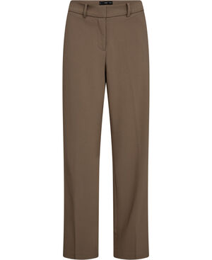 Straight mid-rise trousers