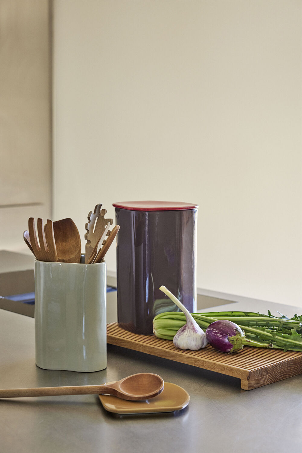 Amare Opbevaring med l&aring;g Small Sand/Brun