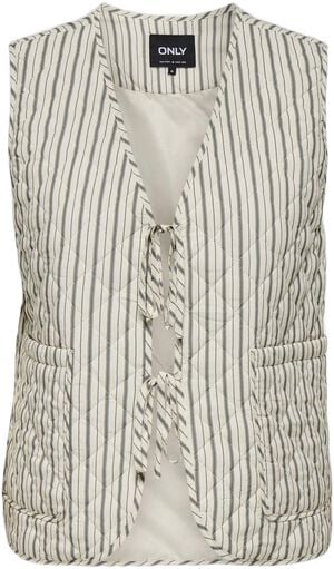 ONLSMILLA QUILTED STRIPE WAISTCOAT