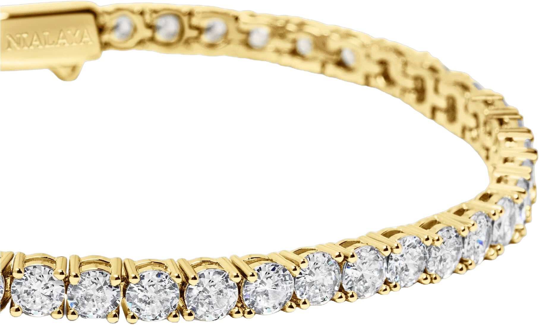 Tennis Bracelet with Gold