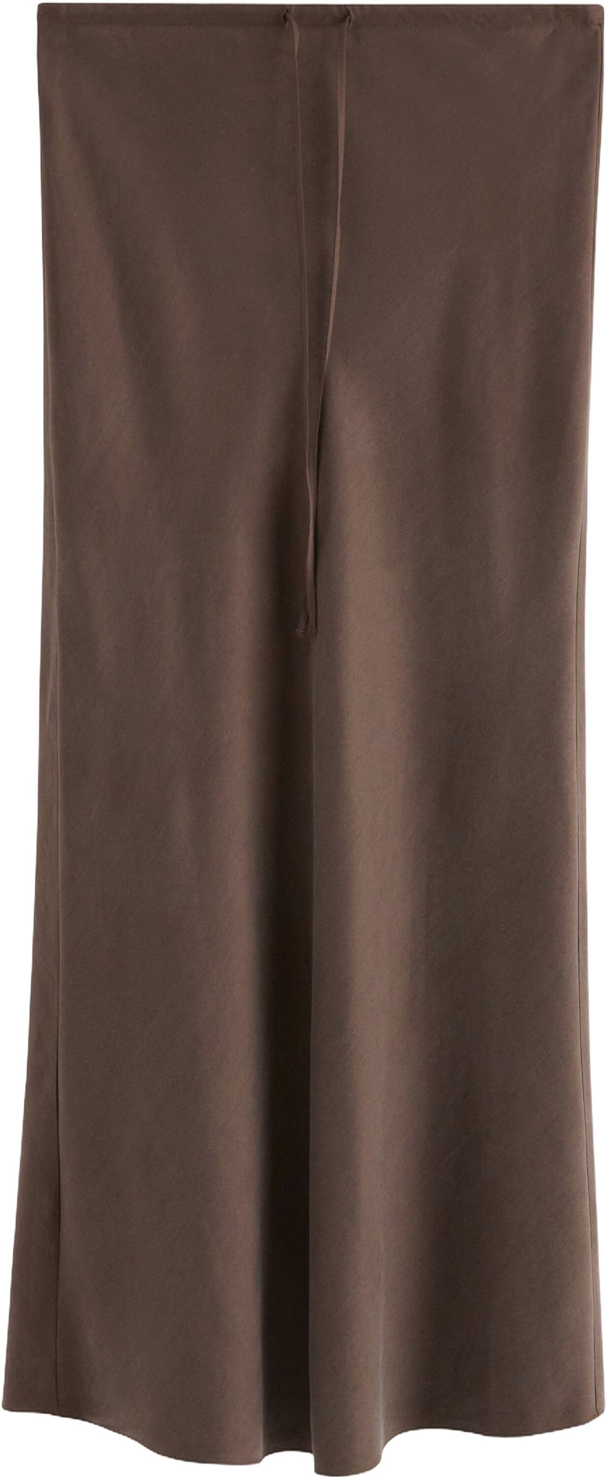 Flowy maxi skirt with a drawstring