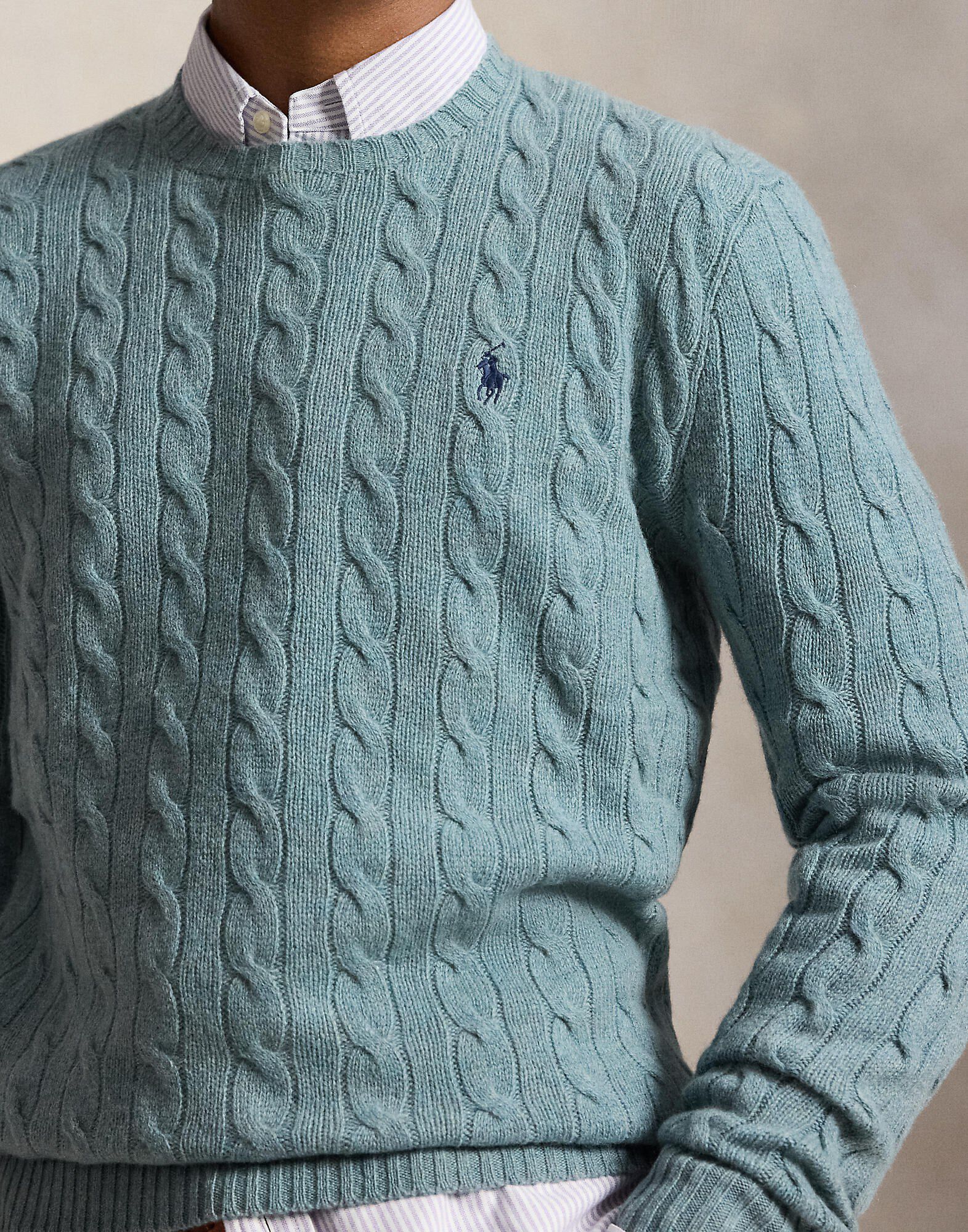 Cable-Knit Wool-Cashmere Sweater