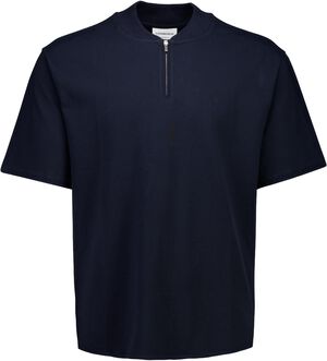 Pique S/S shirt bomber collar