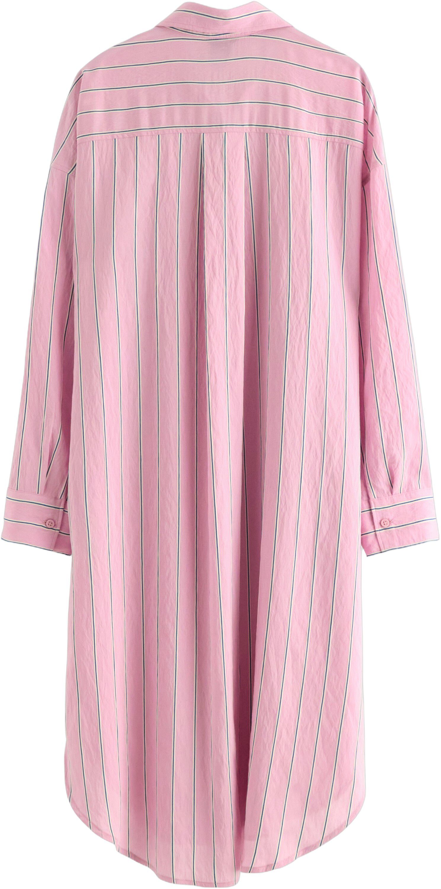 Woven shirt dress in soft viscose w