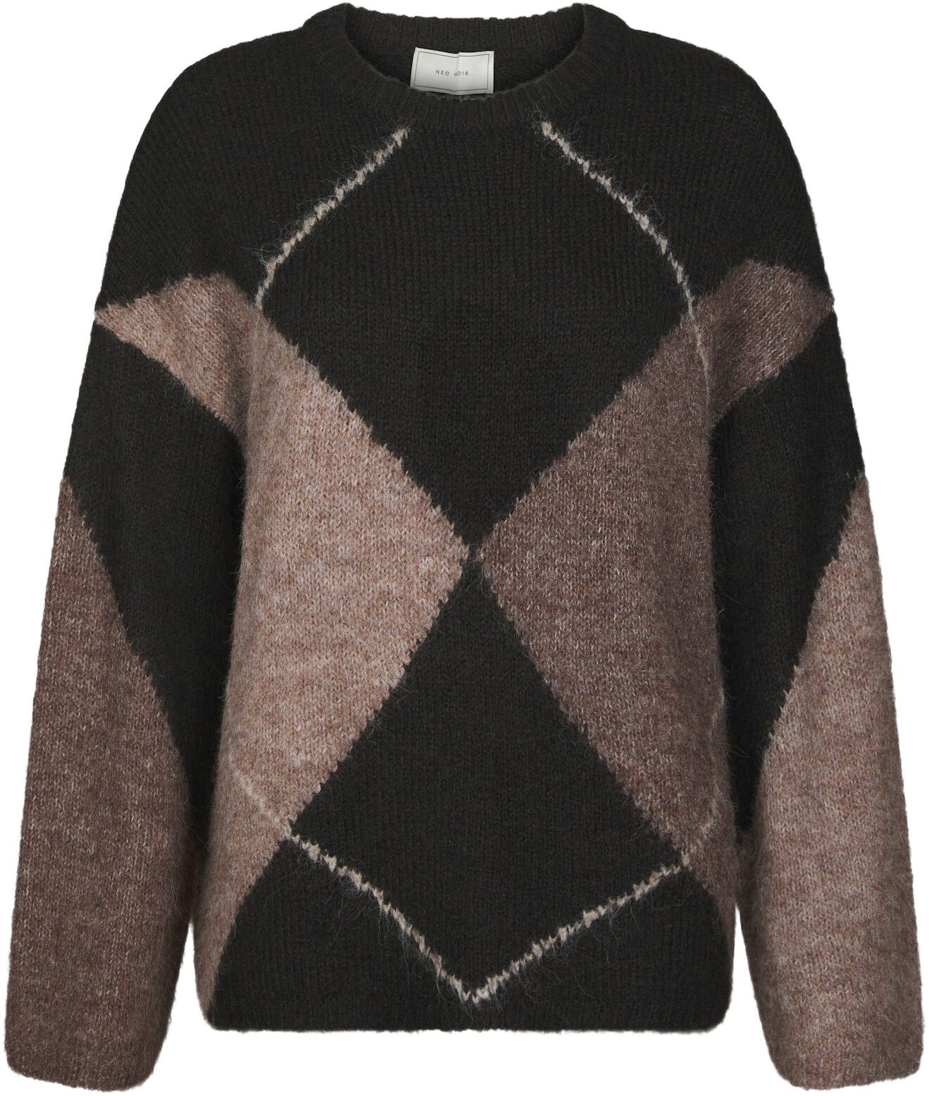 Inga Check Fluff Knit Blouse