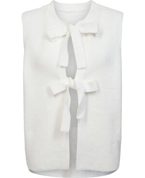 PCSILLY SL REV TIE VEST KNIT NOOS B
