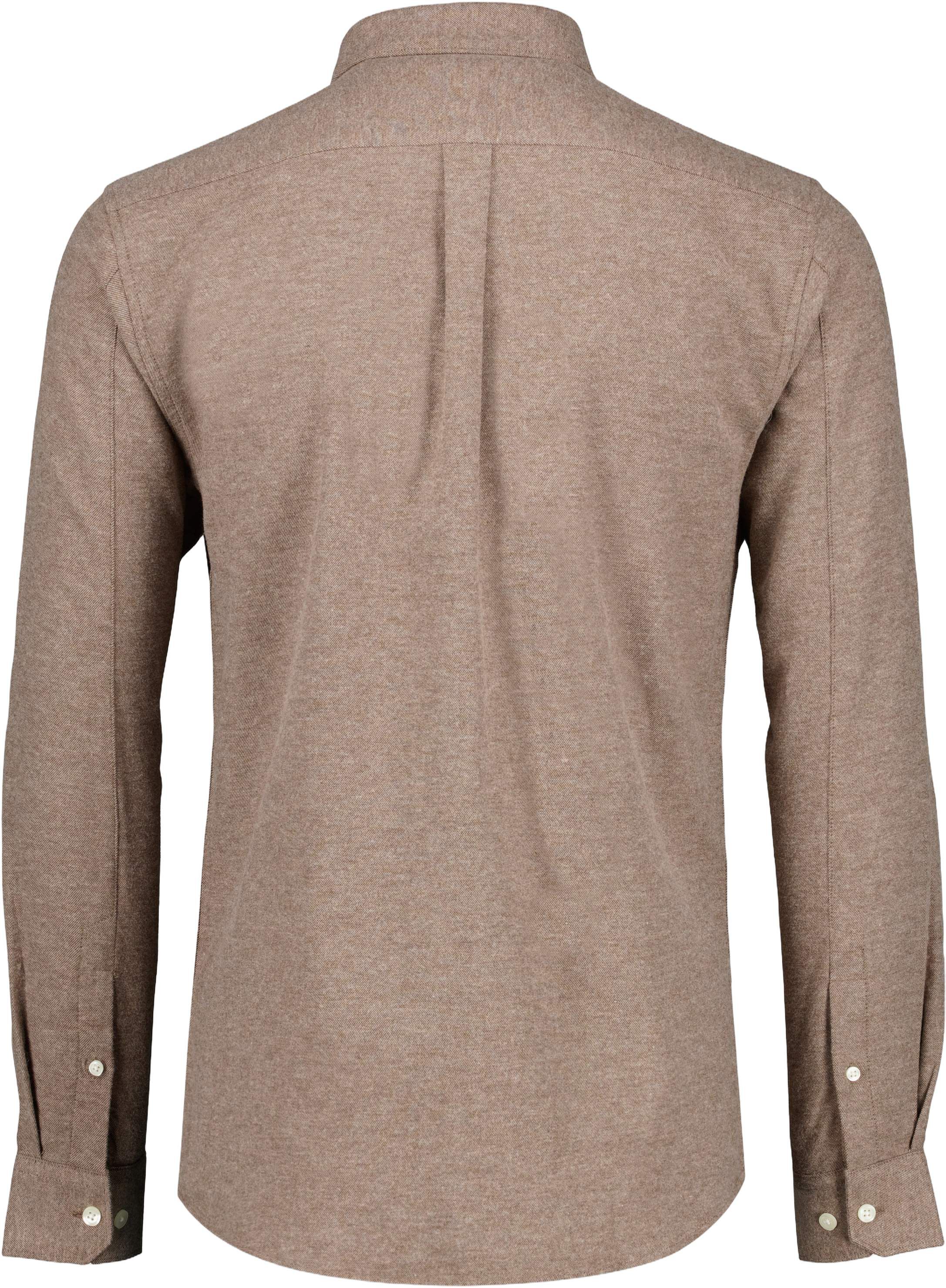 M&eacute;lange brushed shirt L/S