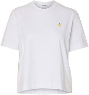 SLFELLA SS EMB BOXY TEE FT