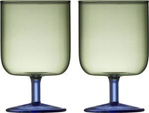 Vinglas Torino 30 cl 2 st Grön/Blå