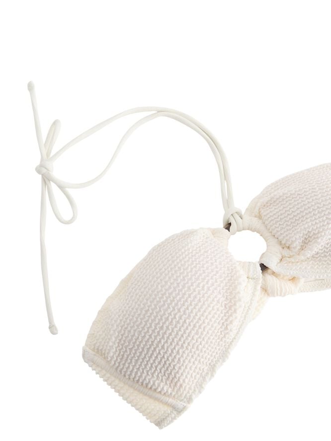 Krøllet bandeau bikinioverdel