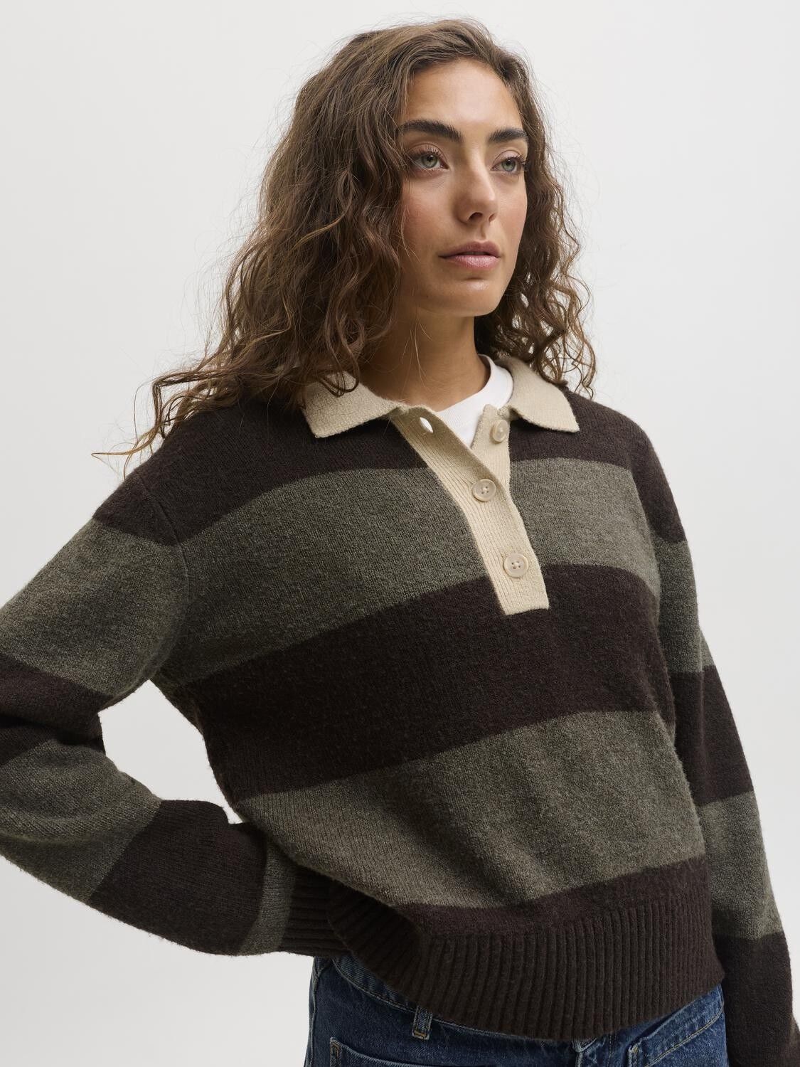 Jxruby Polo Neck Knit Sn