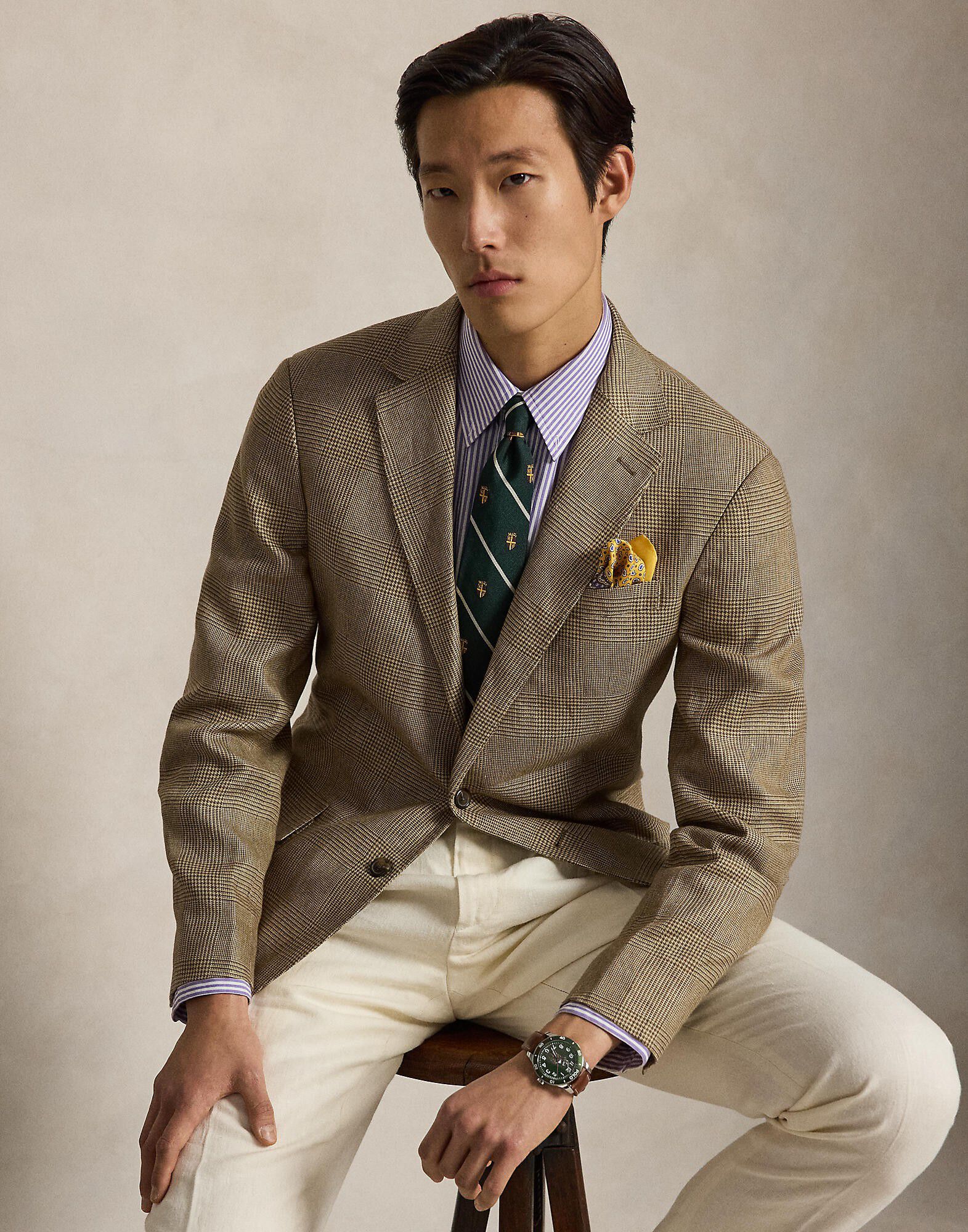 Polo Modern Fit Glen Plaid Sport Coat