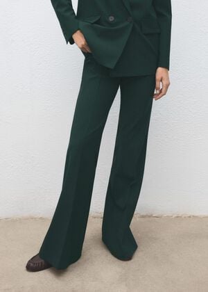 Flared suit trousers