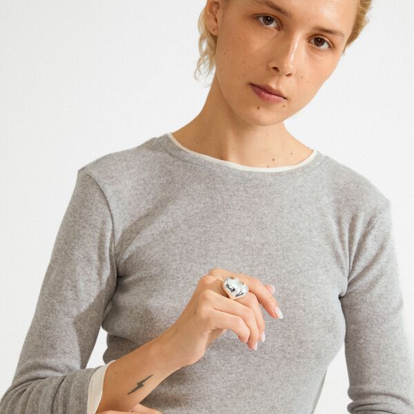 MADDIX ring sølvbelagt