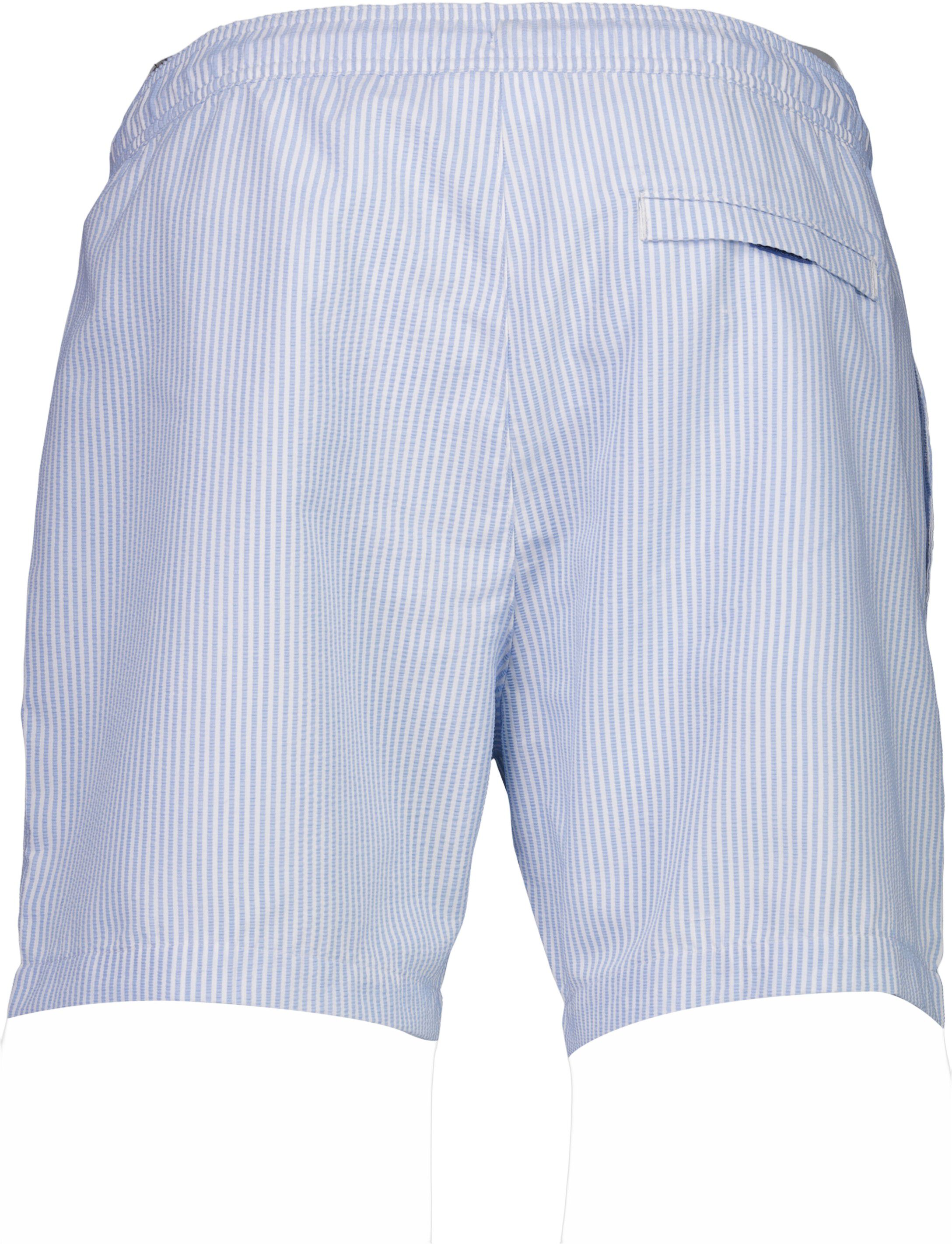 Striped seersucker swim shorts
