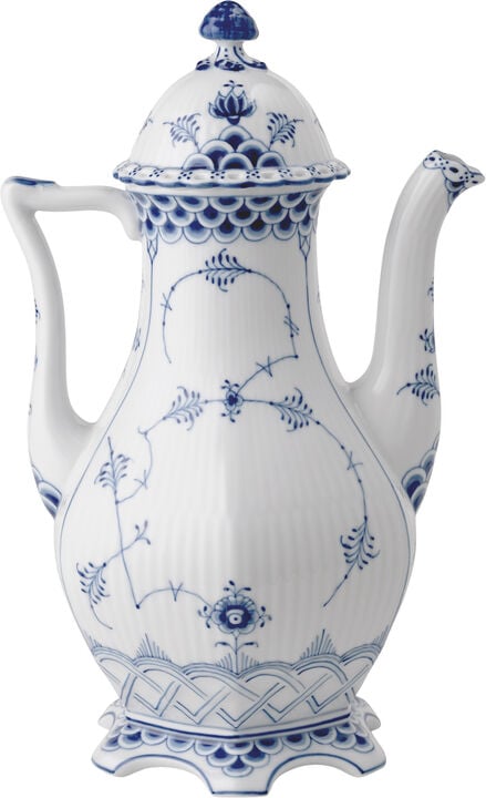 Musselmalet Helblonde Kaffekande 100 cl