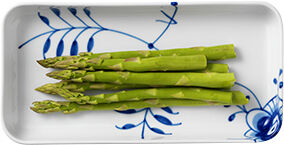 Blue Fluted Mega fat rektangul&auml;rt 24 cm