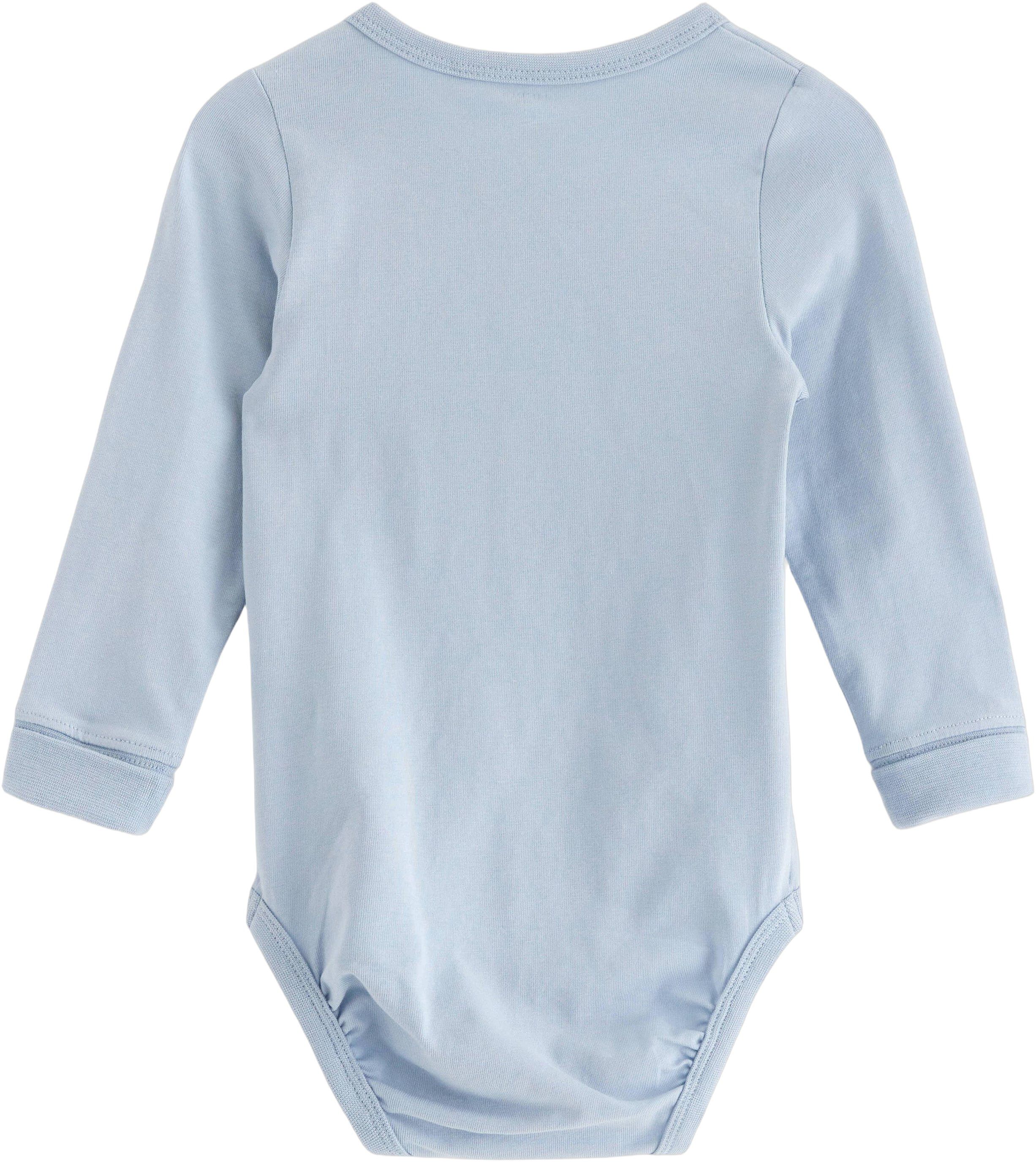 Babybody i bomullsjersey med lange