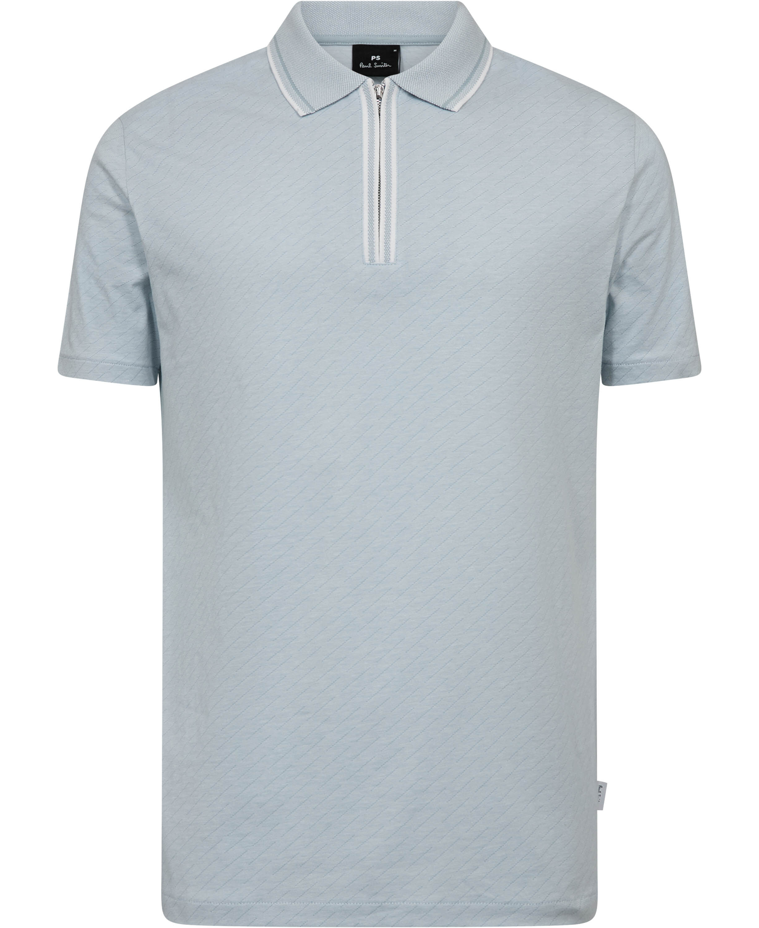 MENS REG FIT ZIP FRONT POLO SHIRT